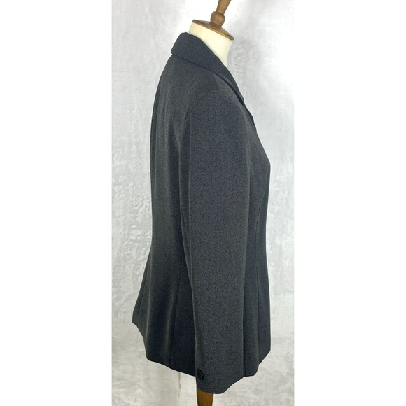 Larry Levine Suits 2-Piece Pant Suit Lined 4-Button Black White Size 12 NEW - Picture 12 of 13